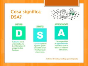 DSA disturbi specifici apprendimento