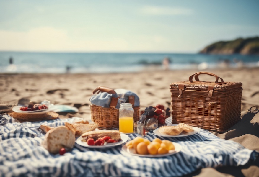 mangiare spiaggia