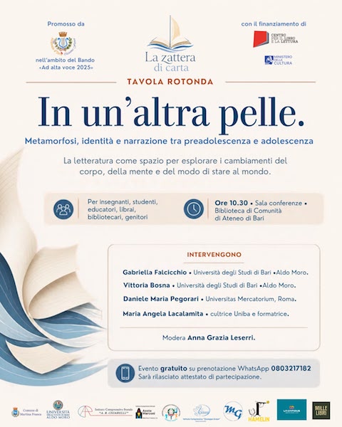 crescere altra pelle Università Bari